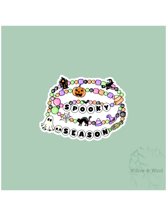 Spooky Season Bracelet Gothic Sticker