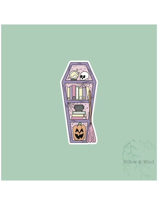 Spooky Shelf Gothic Sticker