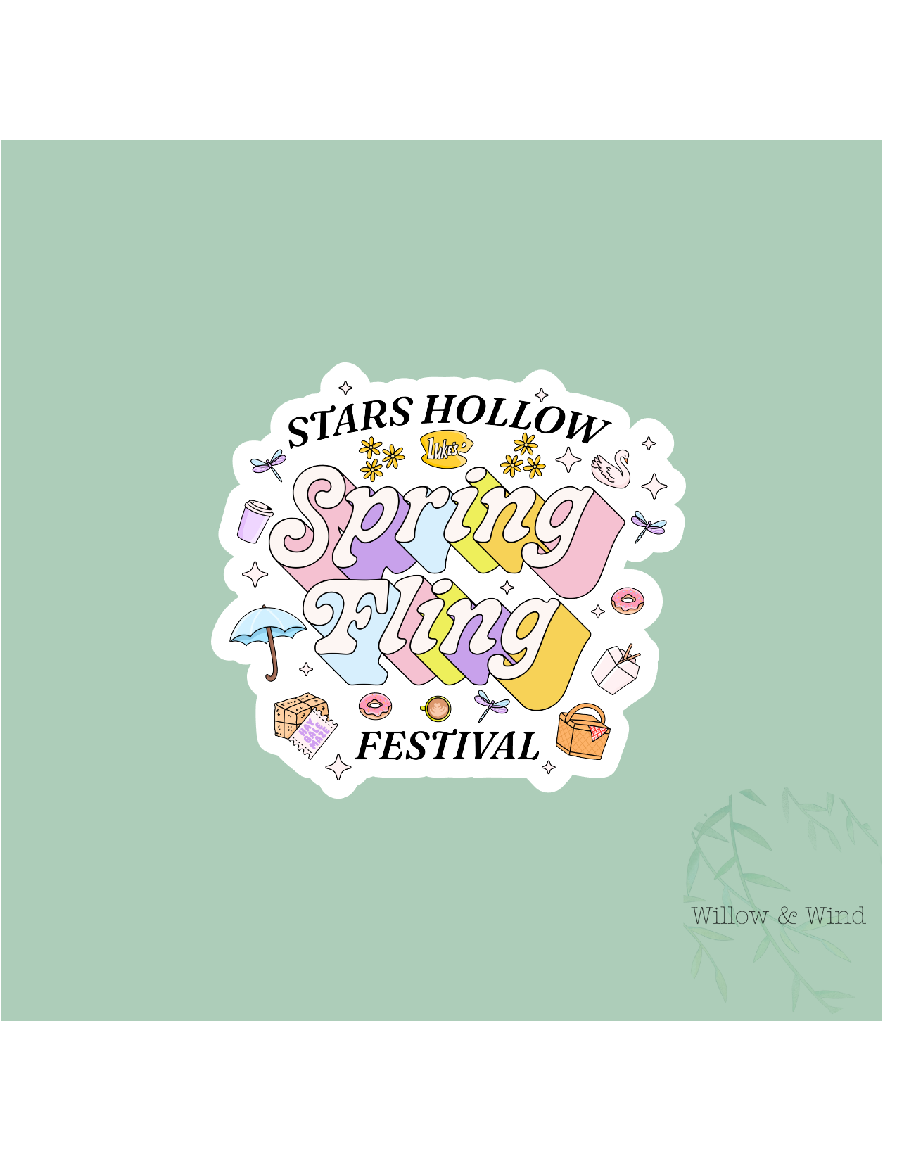 Stars Hollow Spring Fling - Gilmore Girls Sticker