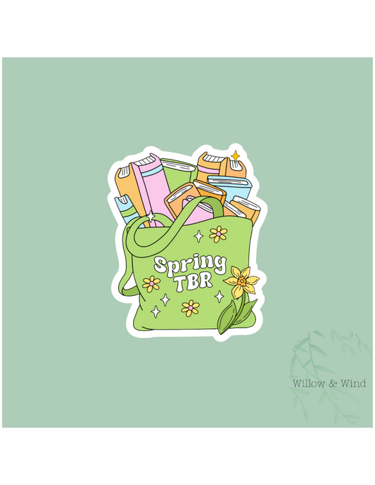 Spring TBR Bag - Bookish Sticker