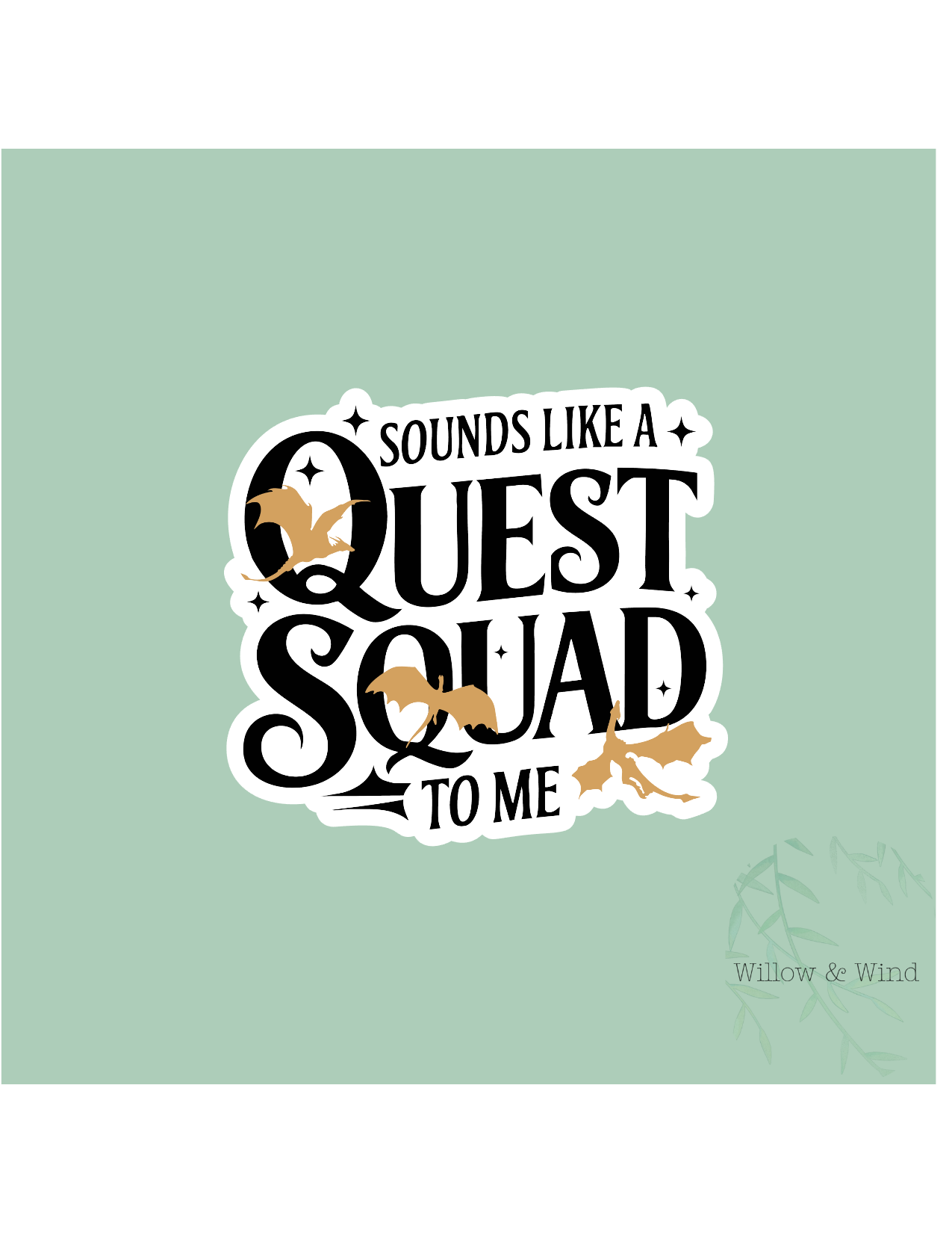 Quest Squad - Fourth Wing Sticker