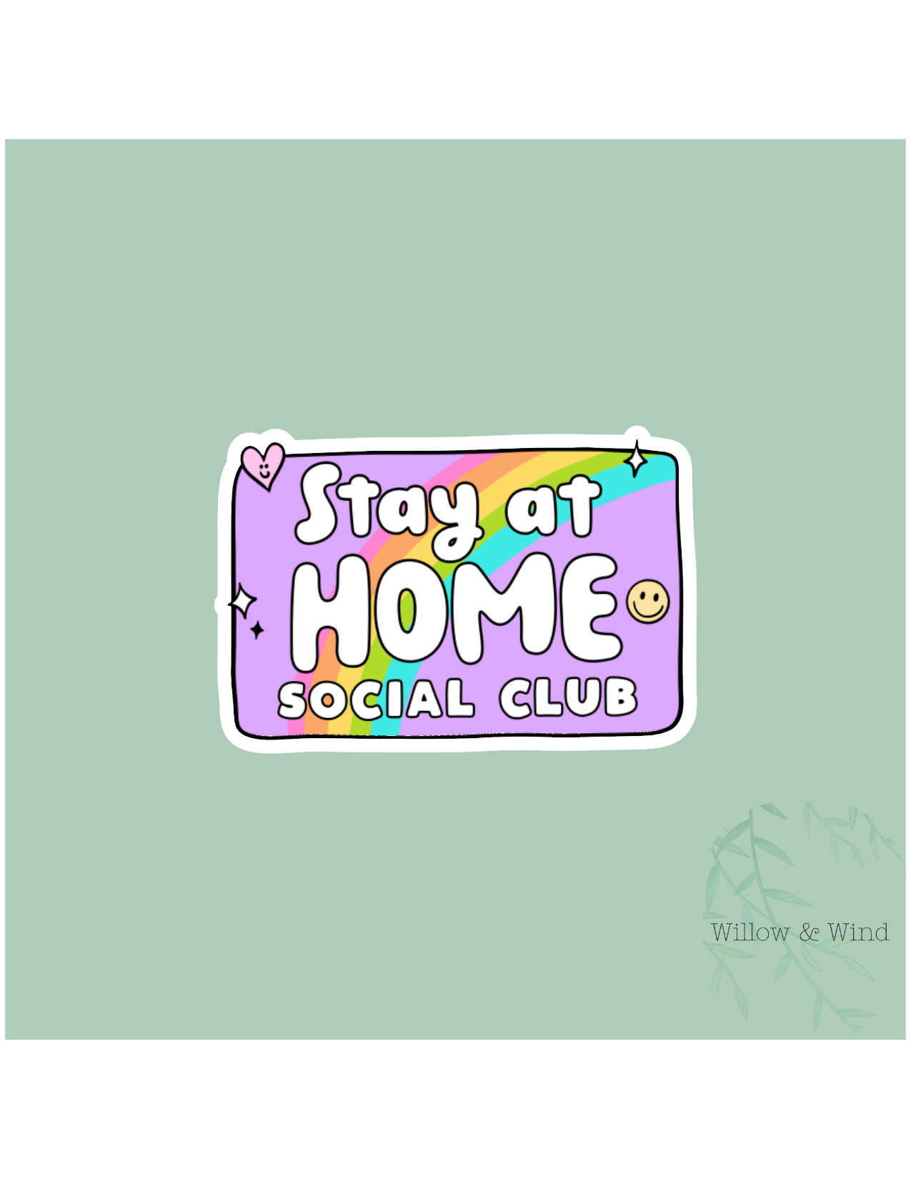 Stay At Home Social Club Sticker
