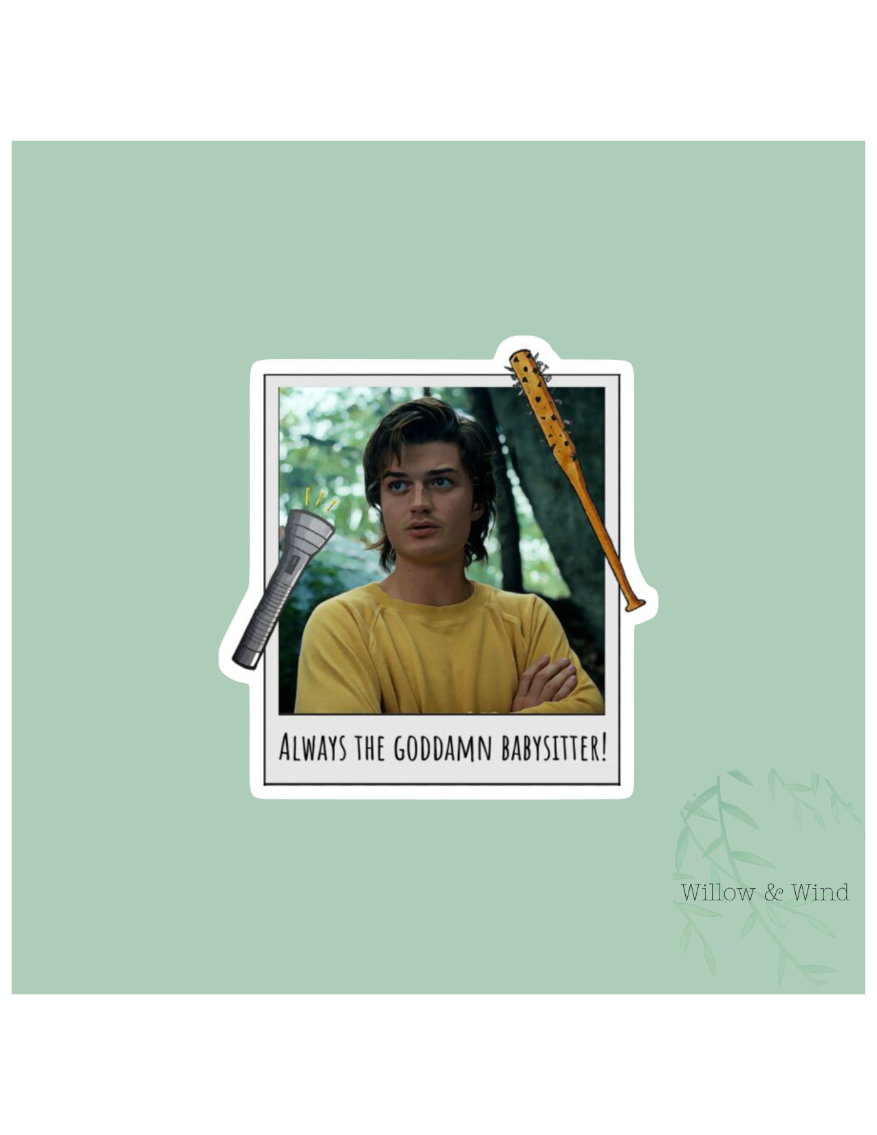 Steve's Polaroid - Stranger Things Sticker