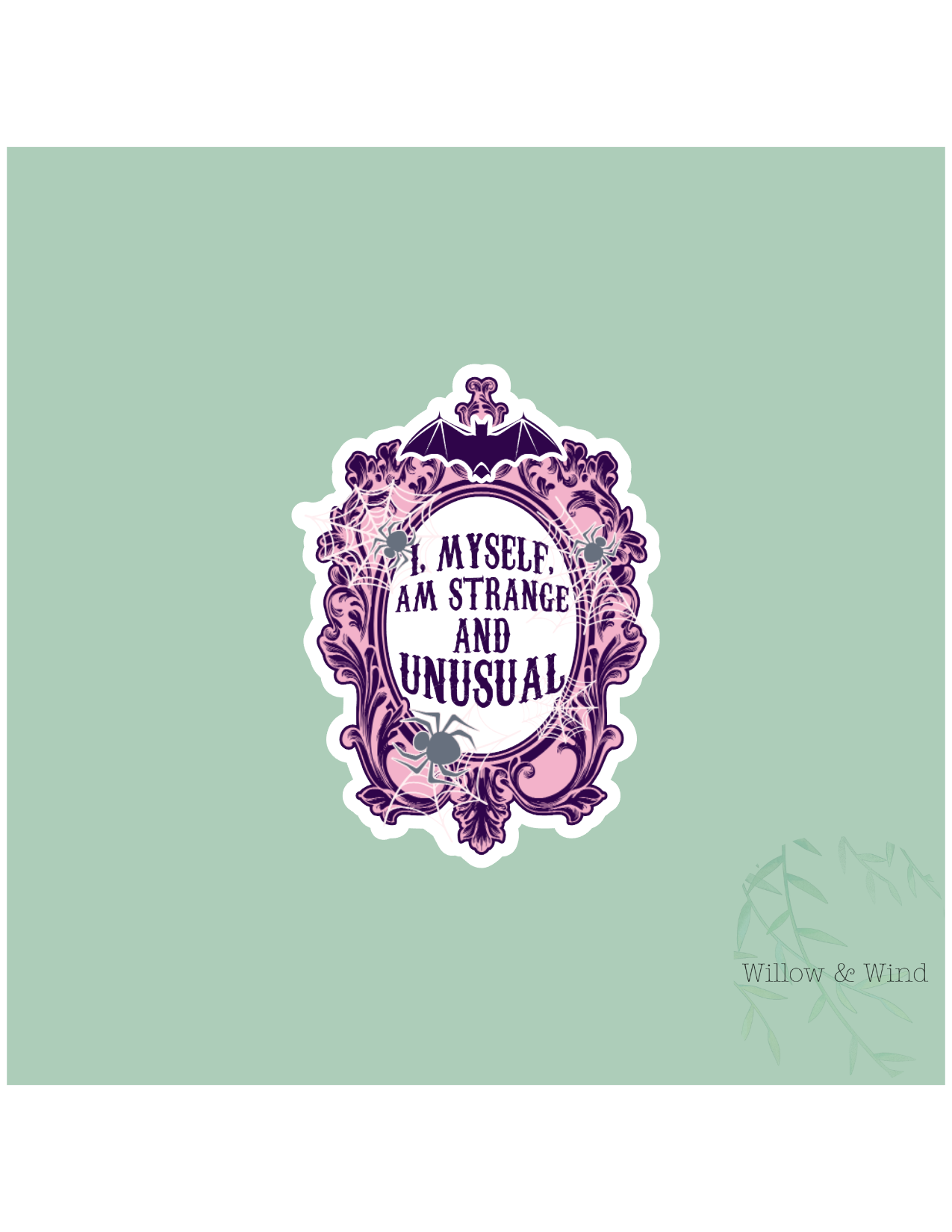 Strange and Unusual Gothic Sticker