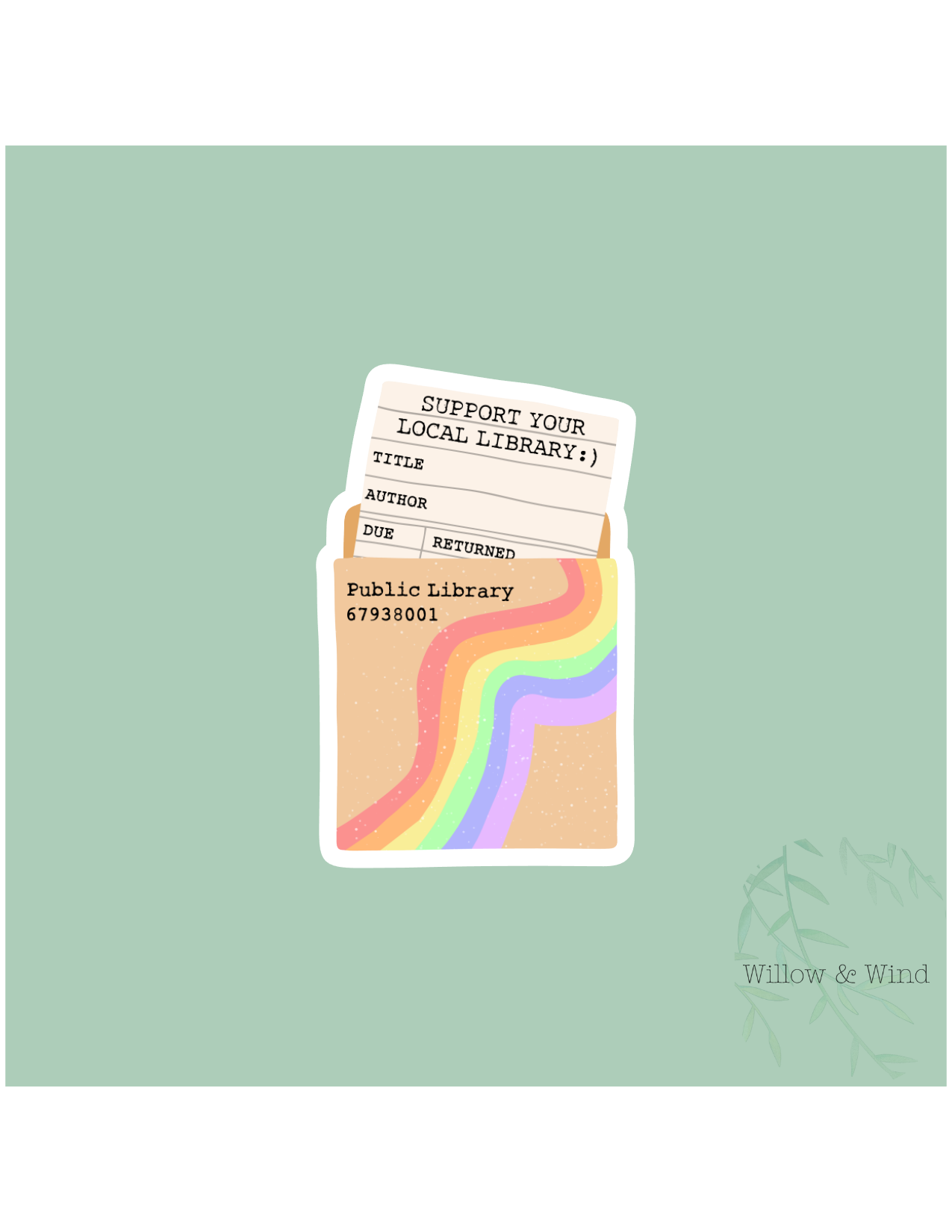 Support Your Local Library - Bookish Sticker