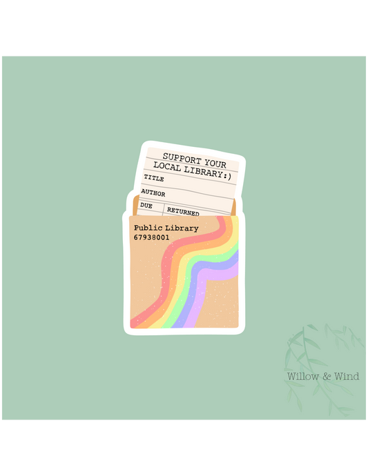 Support Your Local Library - Bookish Sticker