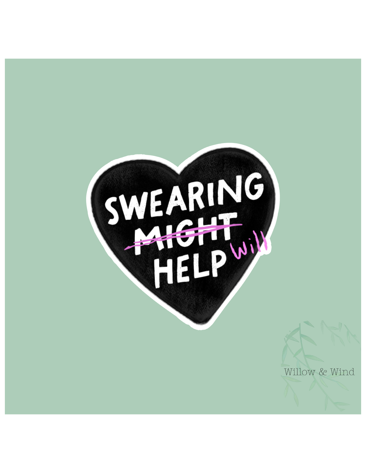 Swearing Will Help Sticker