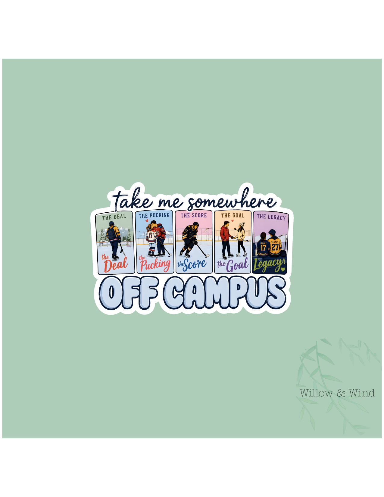 Take Me Somewhere Off Campus - Off Campus Sticker