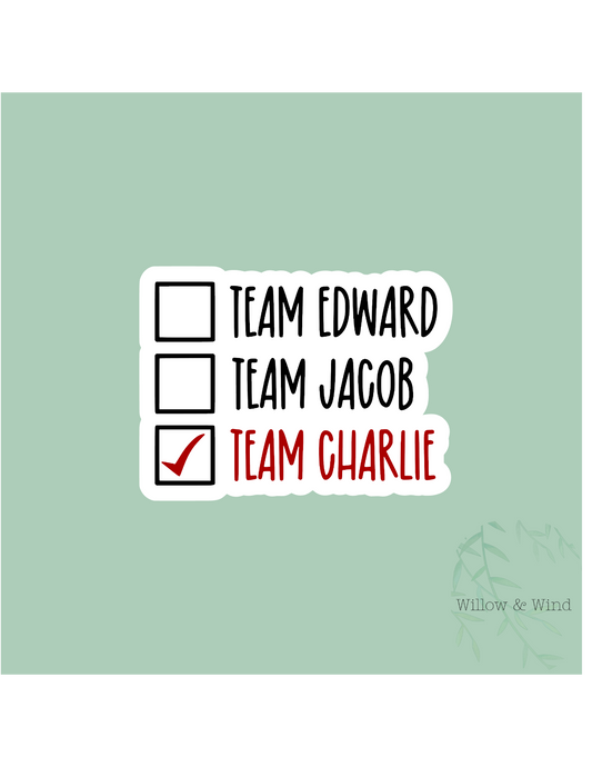 Team Charlie - Twilight Sticker