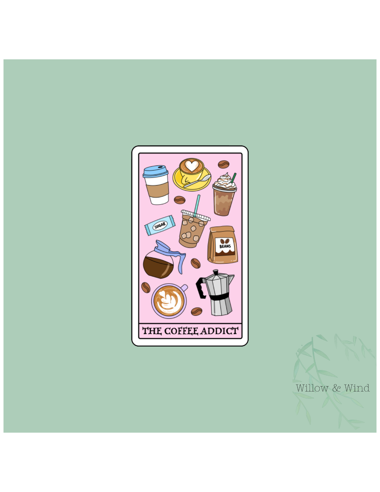 The Coffee Addict Coffee Sticker