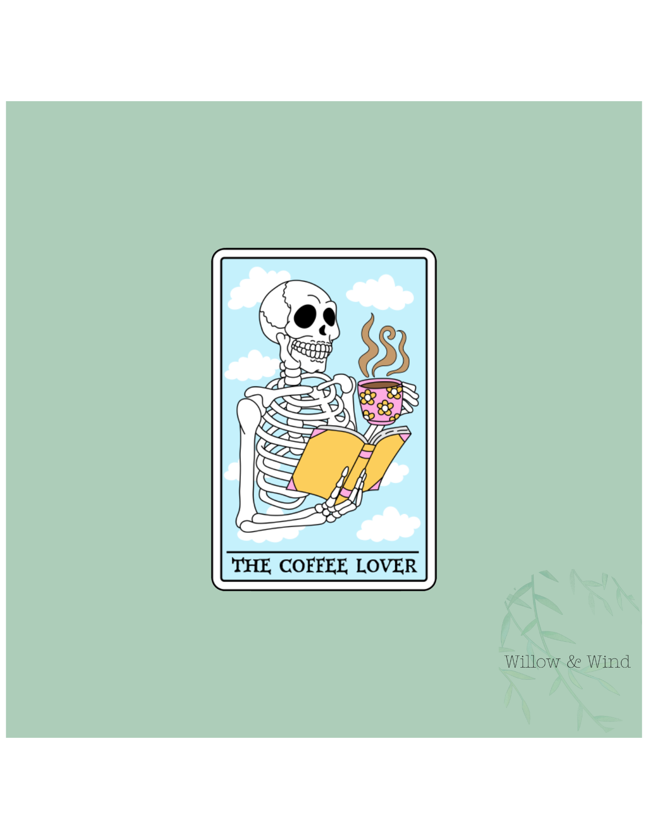 Coffee Lover Tarot Coffee Sticker