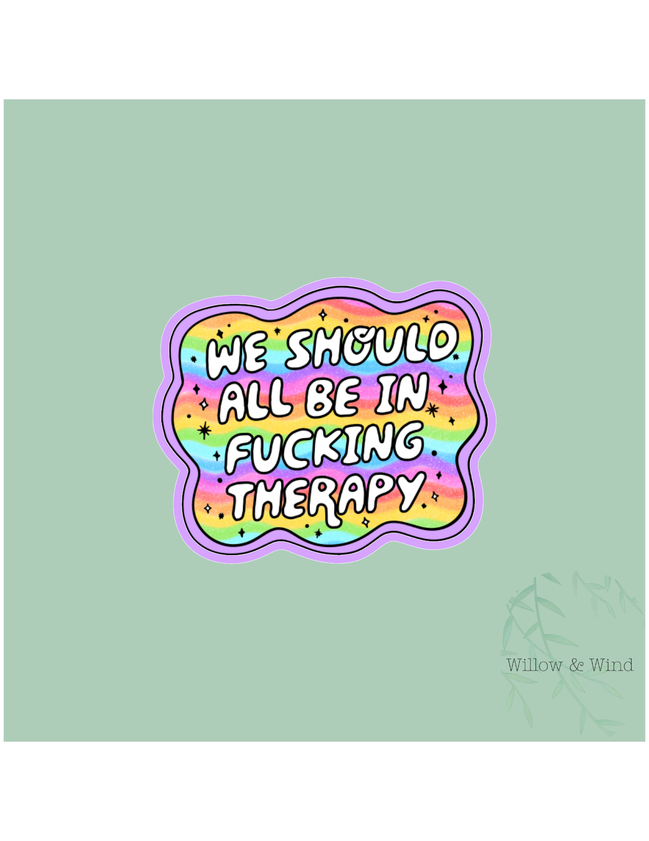 In Therapy Sticker