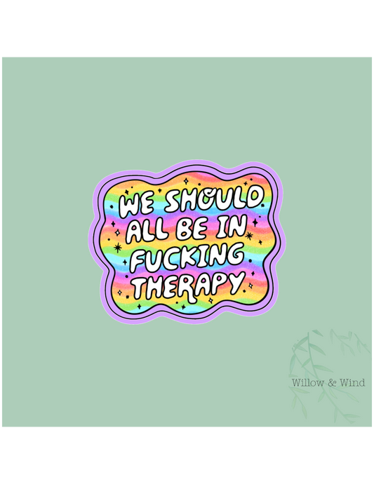 In Therapy Sticker