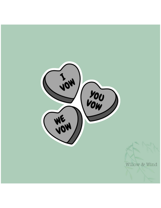 I vow, You Vow, We Vow The Ritual - Bookish Sticker