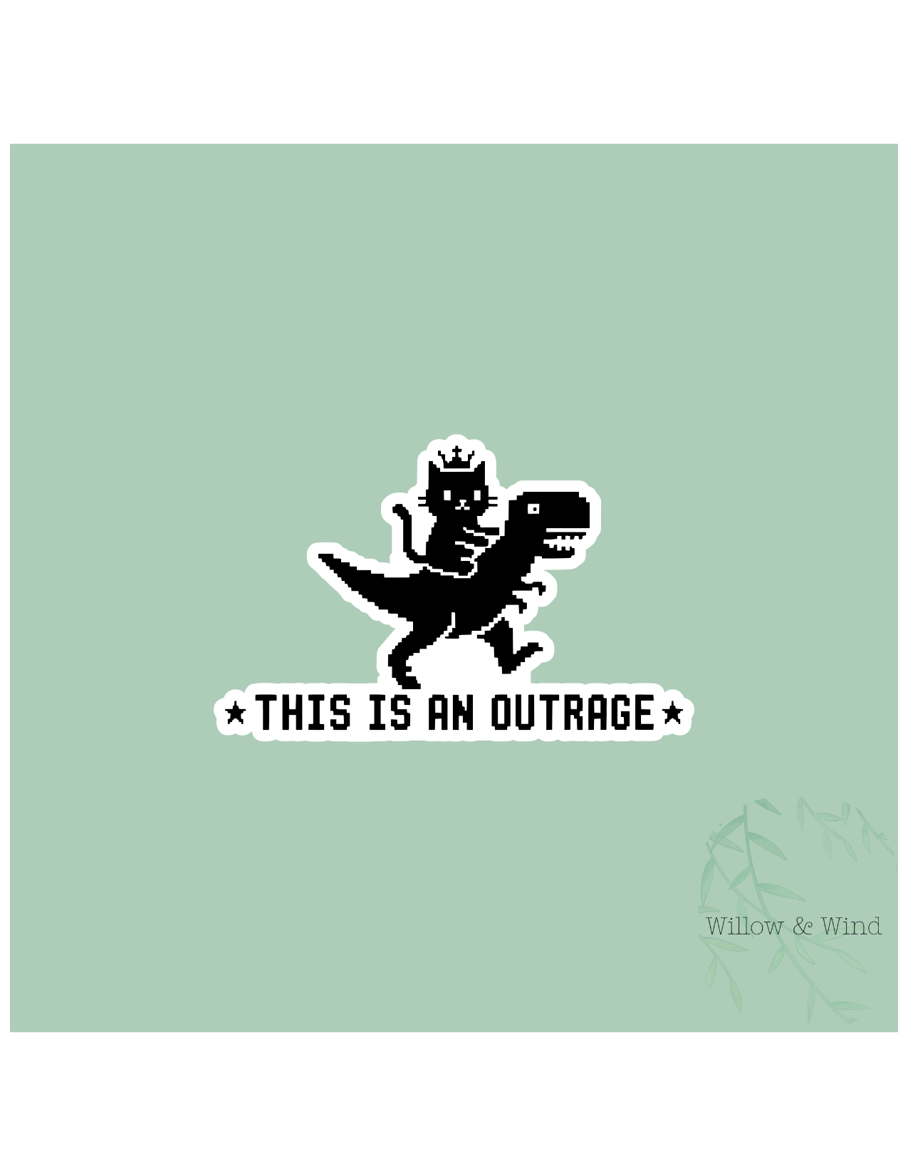 This Is An Outrage Offline - Dungeon Crawler Carl Sticker