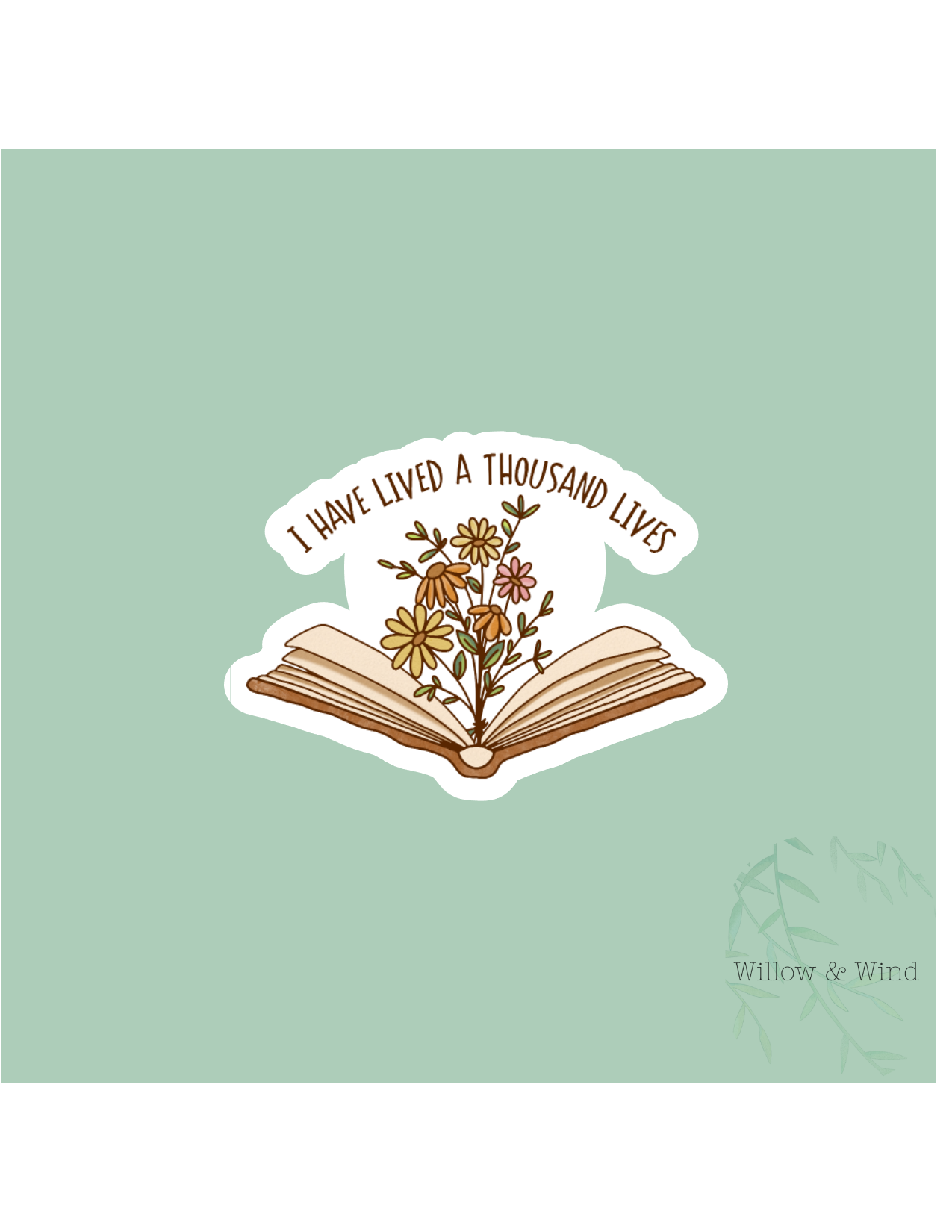 A Thousand Lives - Bookish Sticker