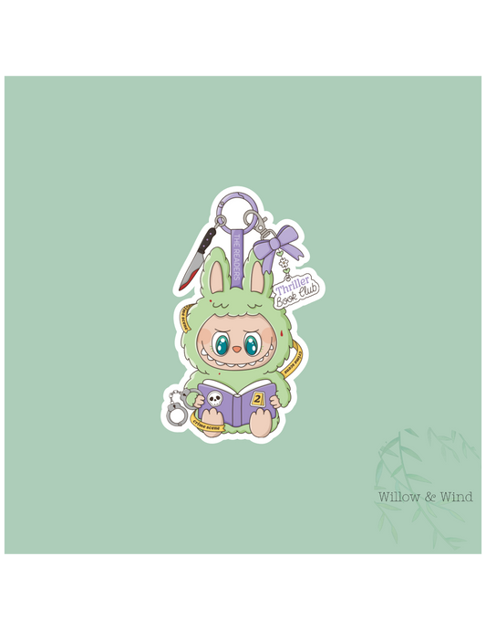 Thriller Book Club Monster - Bookish Sticker