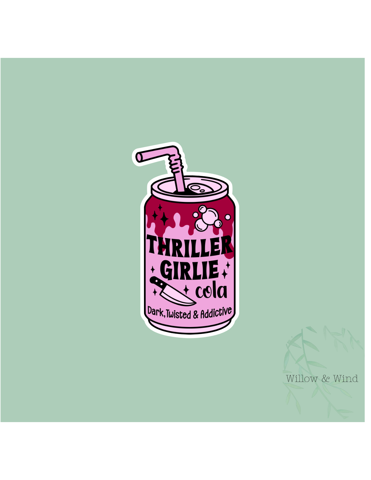 Thriller Girlie Cola - Bookish Sticker
