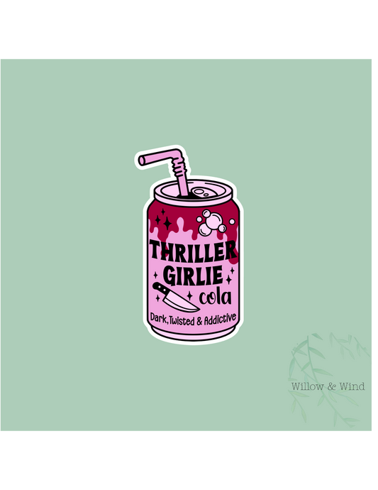 Thriller Girlie Cola - Bookish Sticker