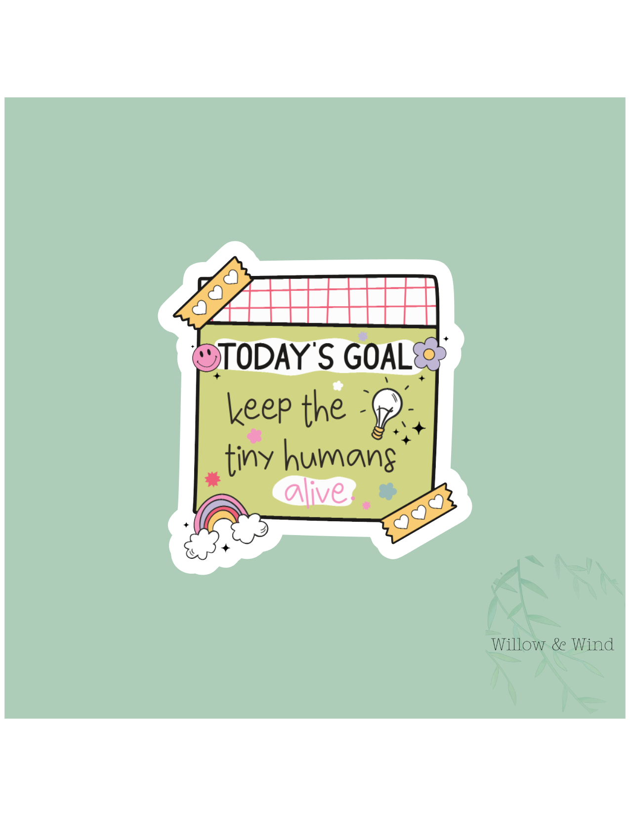 Tiny Humans Alive Parenting Sticker