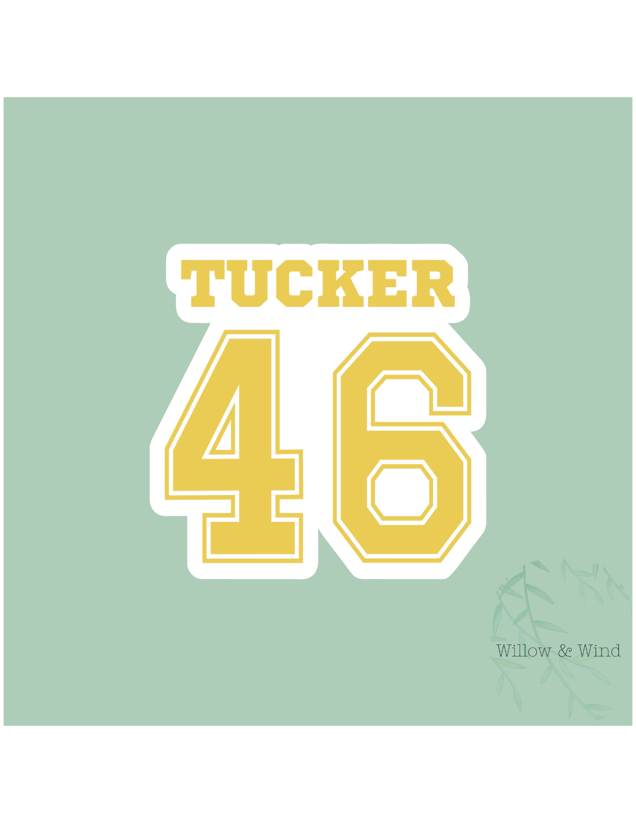 Tucker Number - Off Campus Sticker