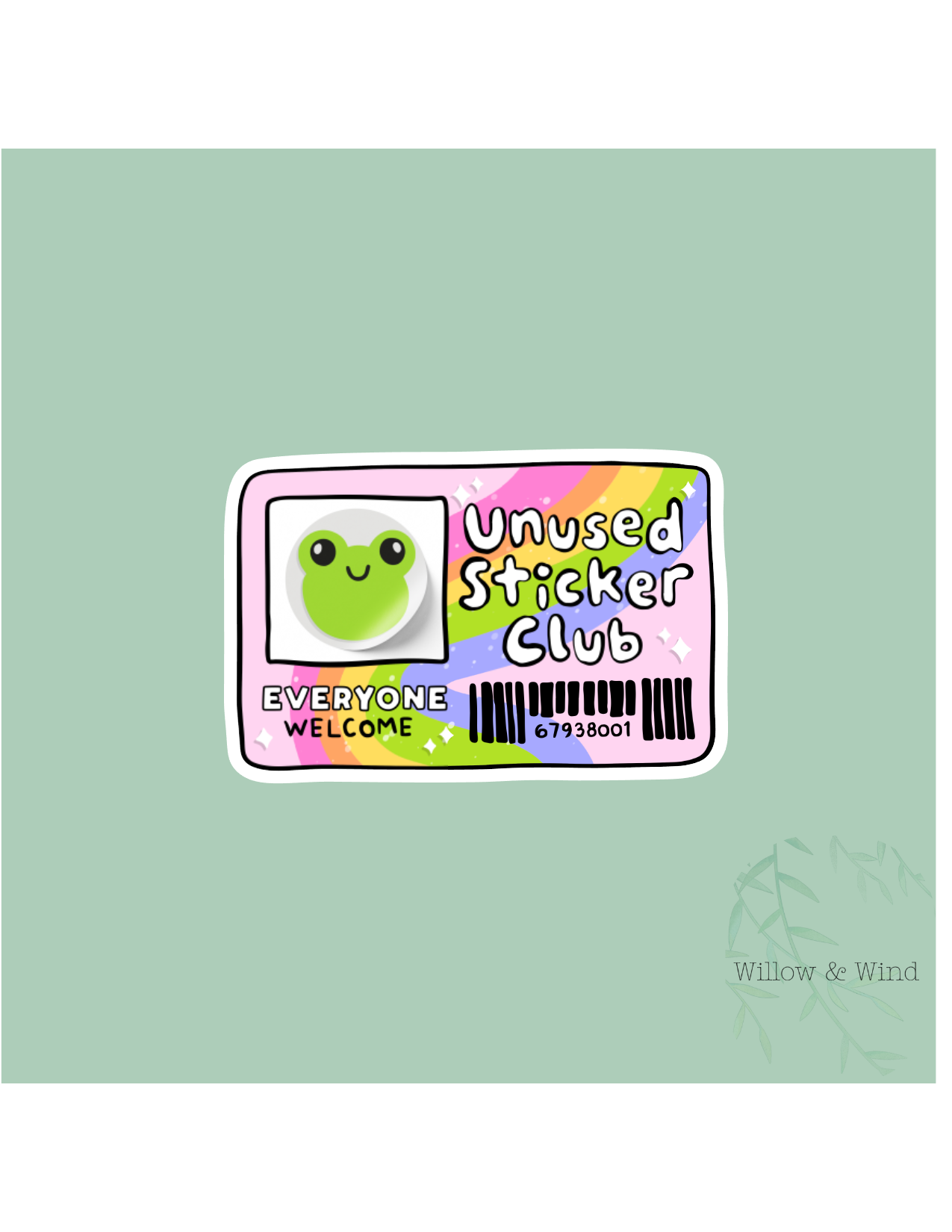 Unused Sticker Club Sticker