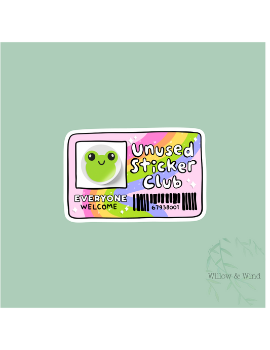 Unused Sticker Club Sticker