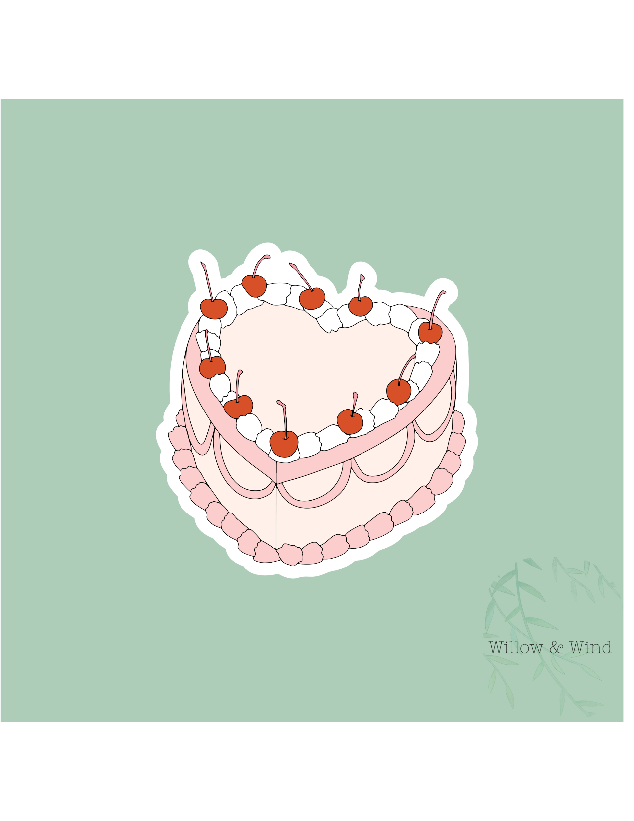 Cake - Valentines Sticker