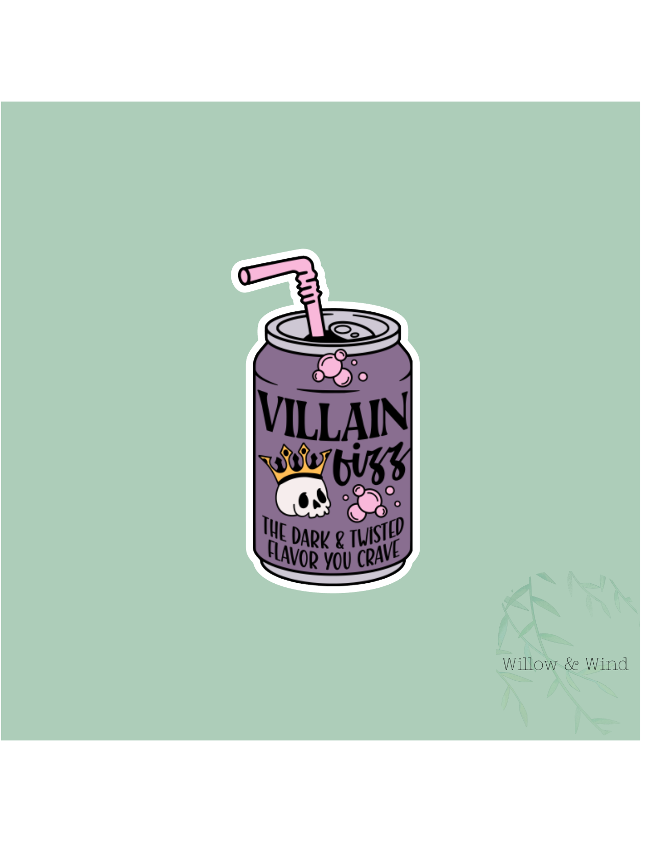 Villain Fizz - Bookish Sticker