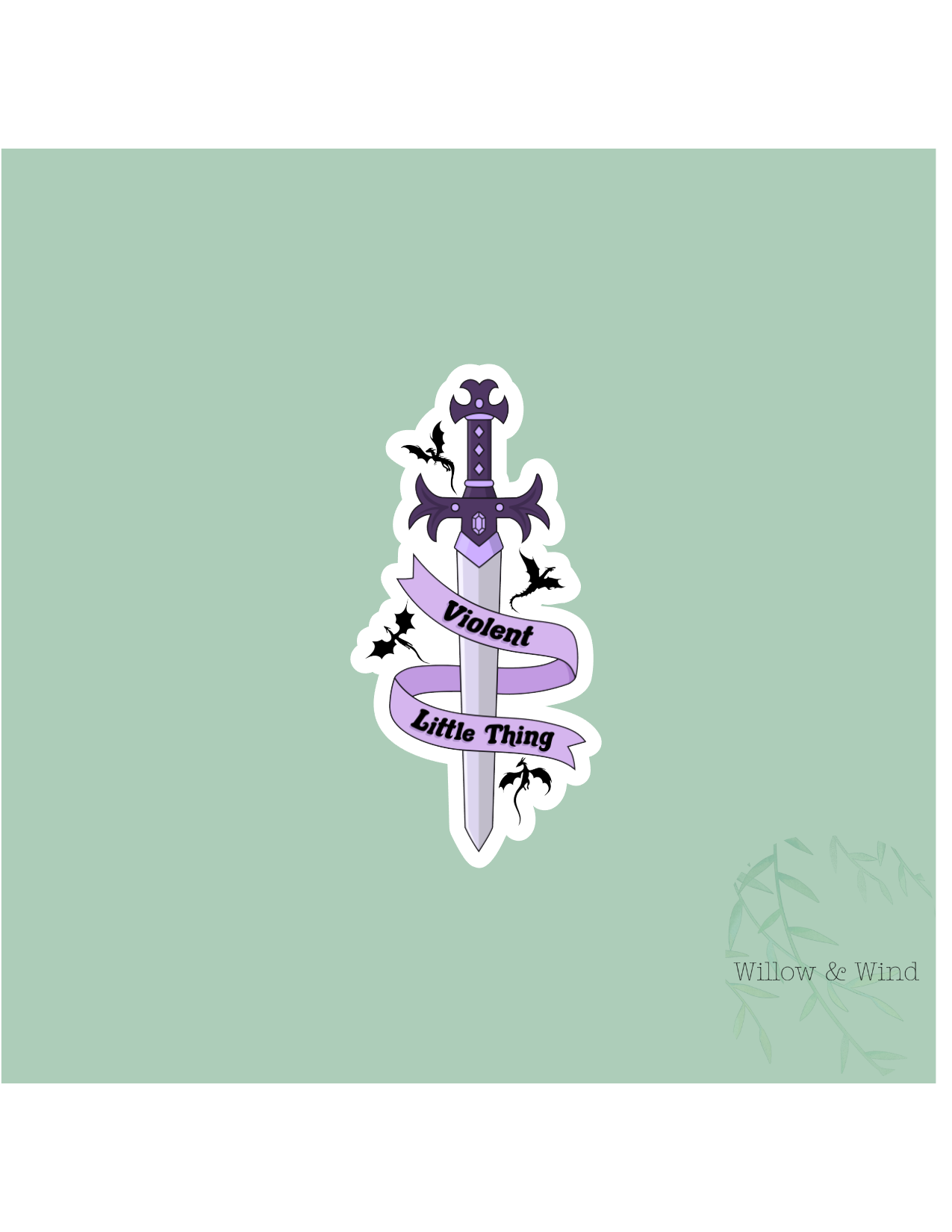 Violent Little Thing - Fourth Wing Sticker