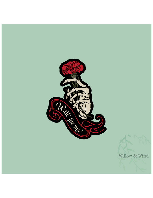 Wait For Me Skelehand Hadestown Greek Mythology Sticker
