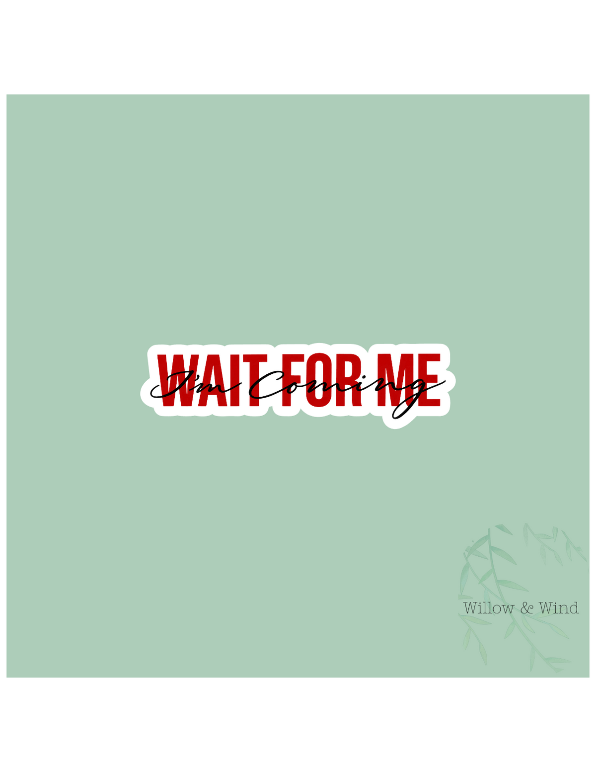 Wait For Me (I'm Coming) Hadestown Greek Mythology Sticker