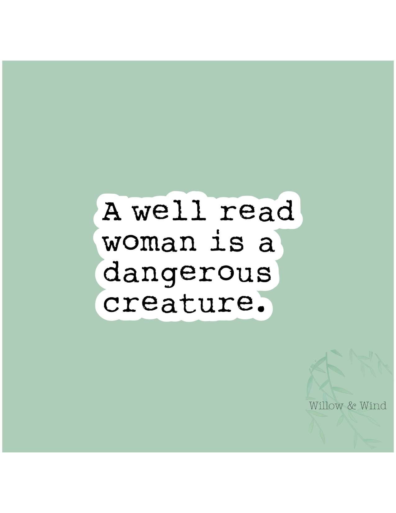 A Dangerous Creature - Bookish Sticker