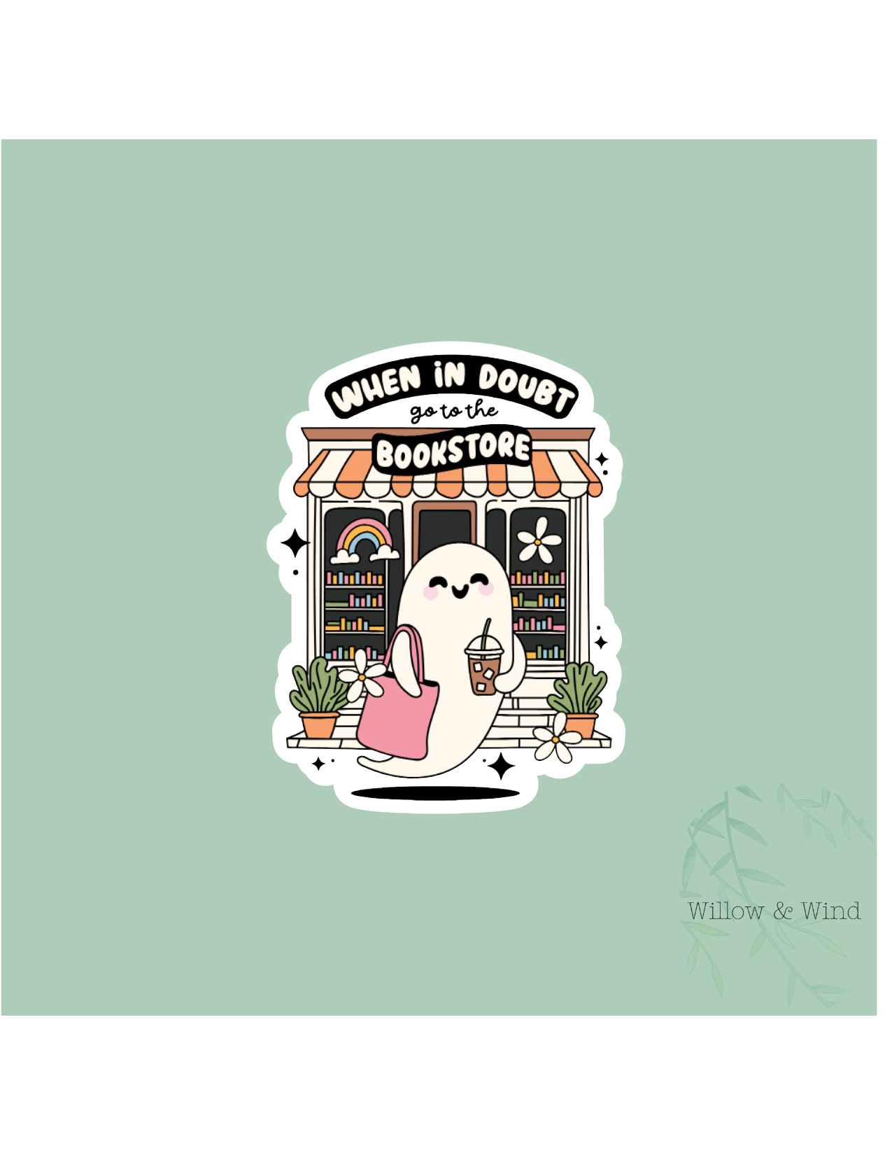 When in doubt - Bookish Sticker