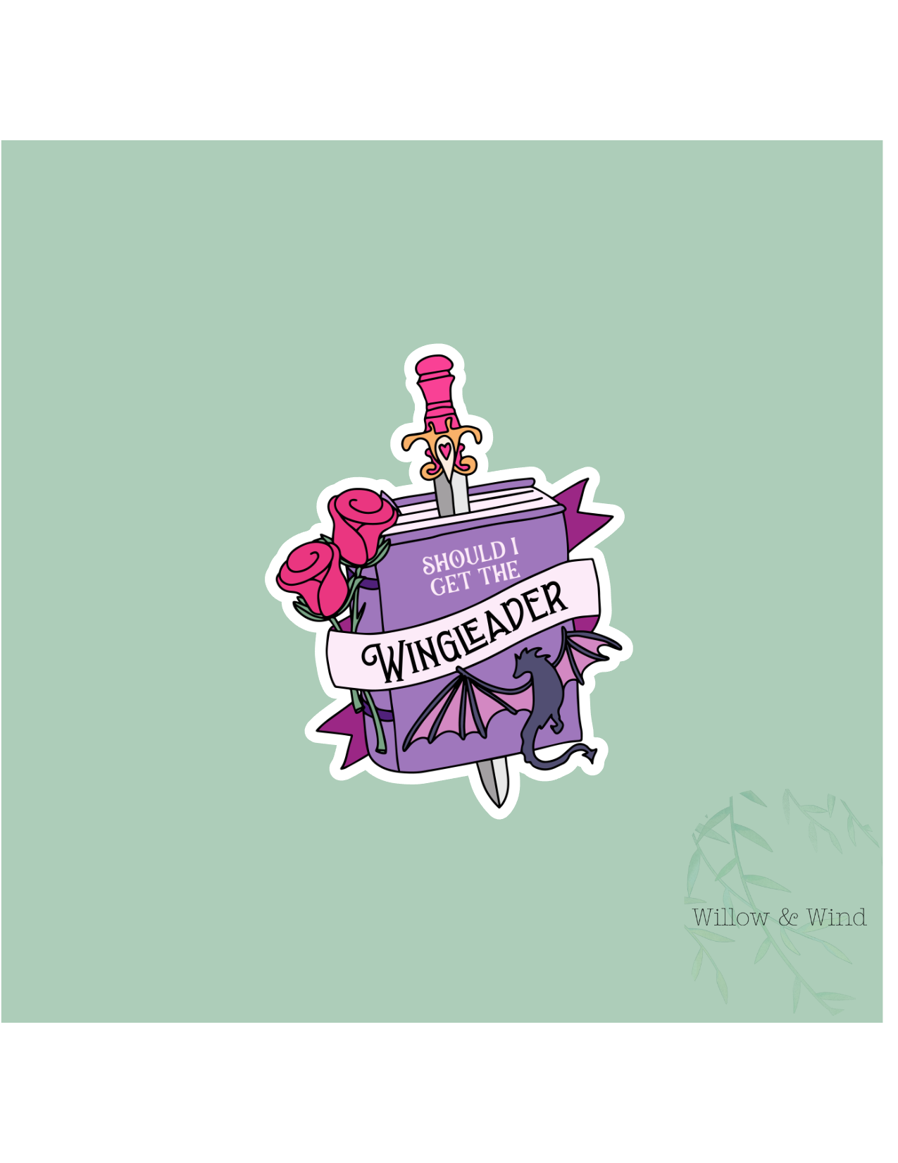 Wing Leader Book - Fourth Wing Sticker