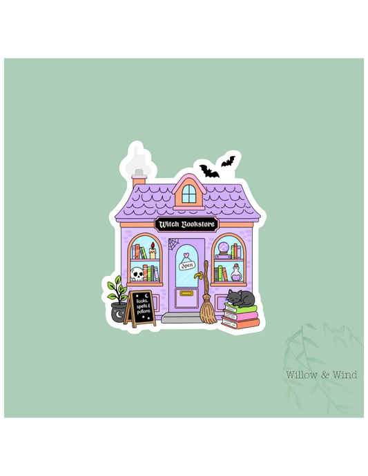 Witch Book Store - Bookish Sticker