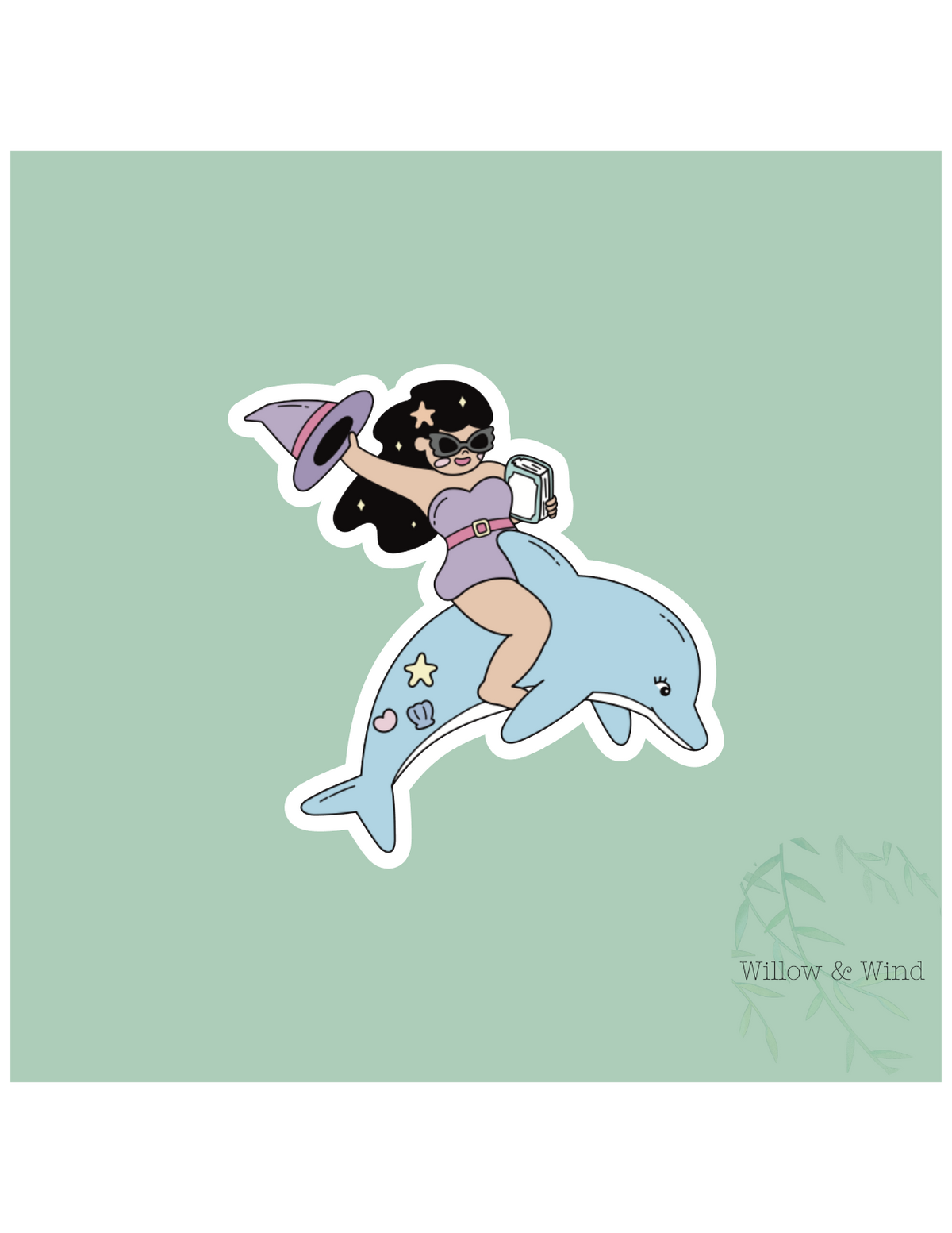 Summer Witch Witchy Sticker