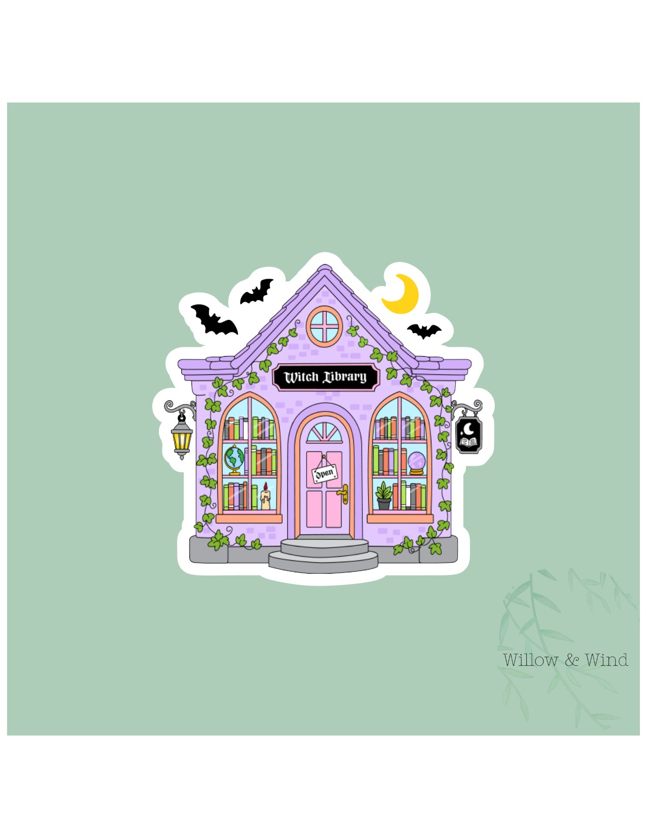 Witch Library - Bookish Sticker