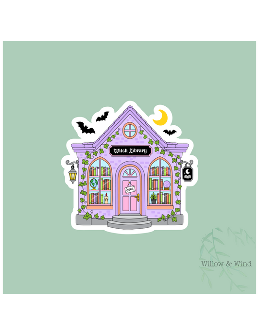 Witch Library - Bookish Sticker