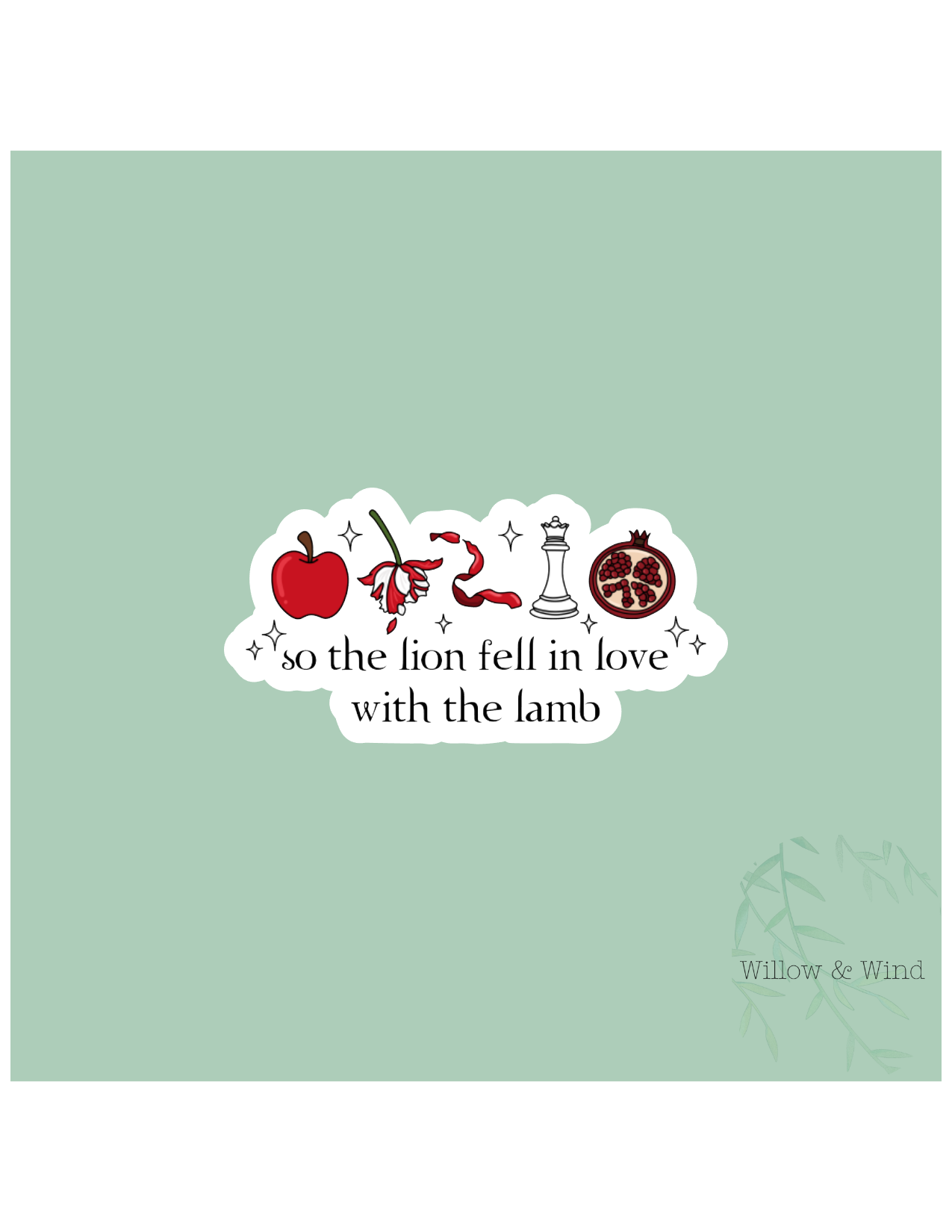 So The Lion Fell In Love With The Lamb Twilight Sticker