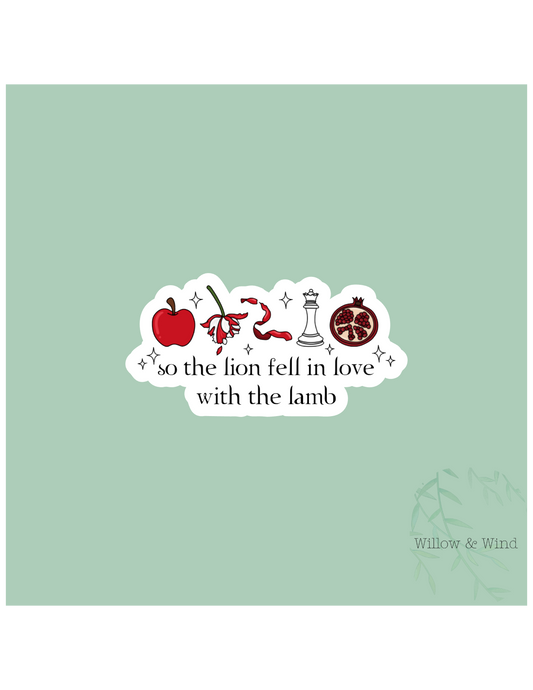 So The Lion Fell In Love With The Lamb Twilight Sticker