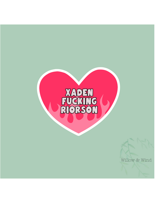 Xaden Heart - Fourth Wing Sticker