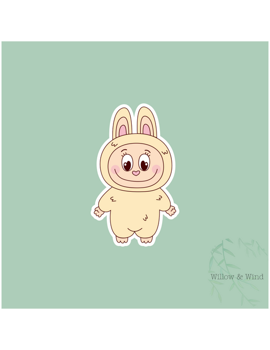 Yellow Monster Sticker