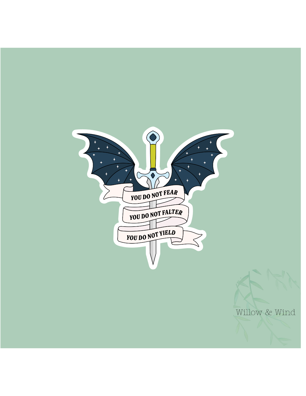 You Do Not Fear - Bookish Sticker