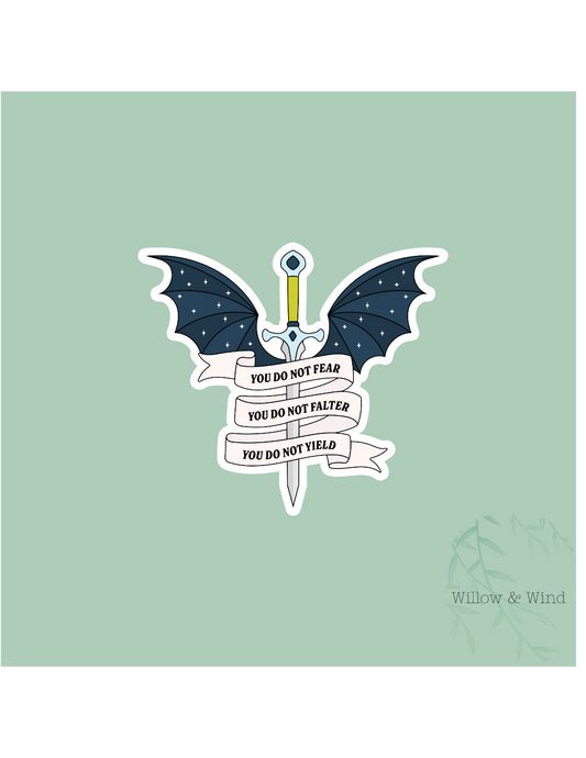 You Do Not Fear - Bookish Sticker