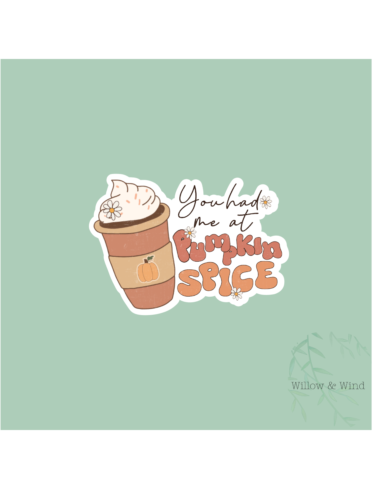 Pumpkin Spice Coffee Sticker