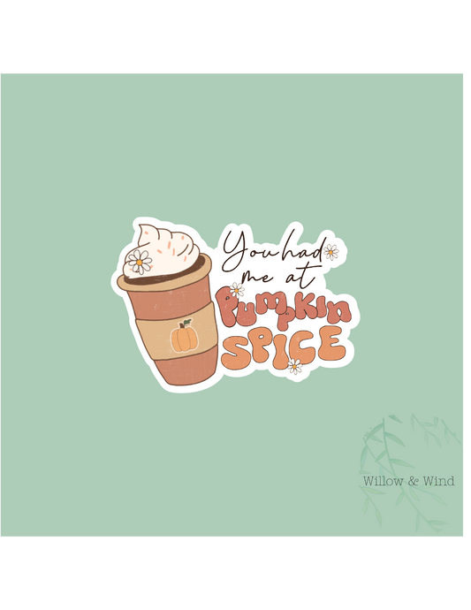 Pumpkin Spice Coffee Sticker