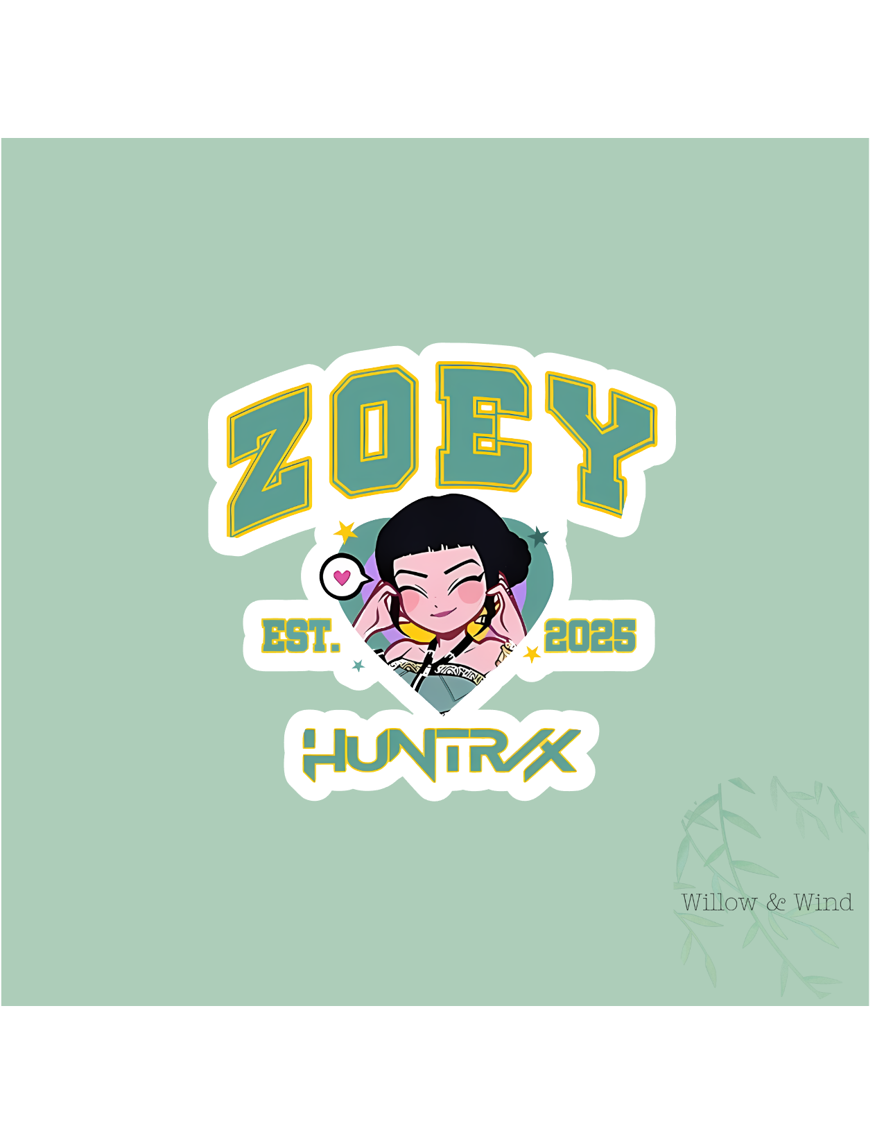Zoey K-Pop Demon Hunters Sticker